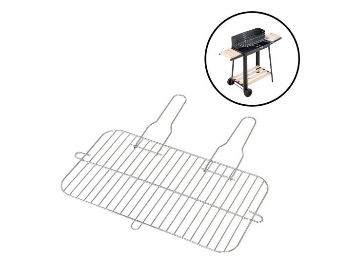 Grillrács szögletes 53,5x28 cm