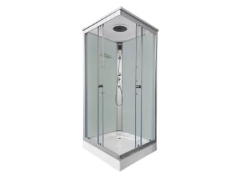 Valerie 80x80 cm szögletes hidromasszázs zuhanykabin