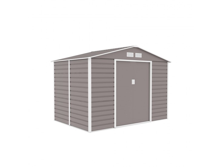 Kansas kerti szerszámtároló ház 277x195 cm szürke-fehér