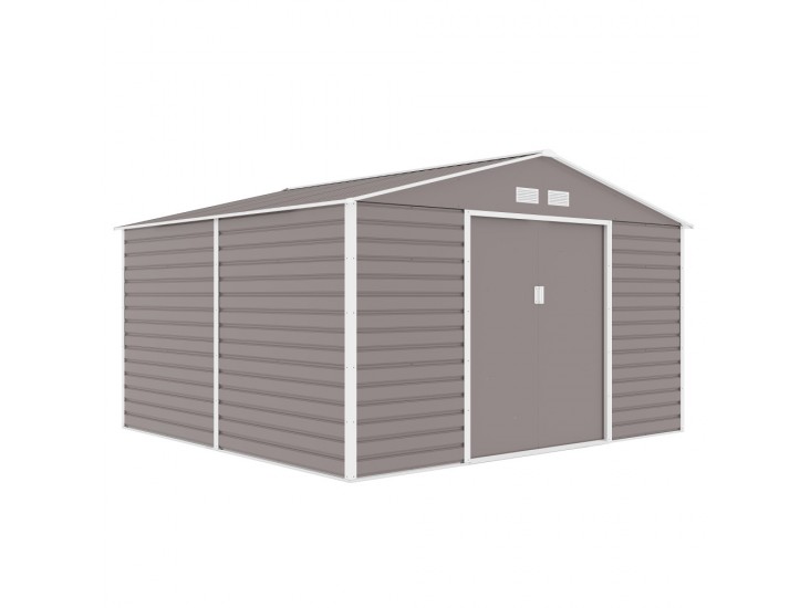 Utah kerti szerszámtároló ház 341x322 cm szürke-fehér