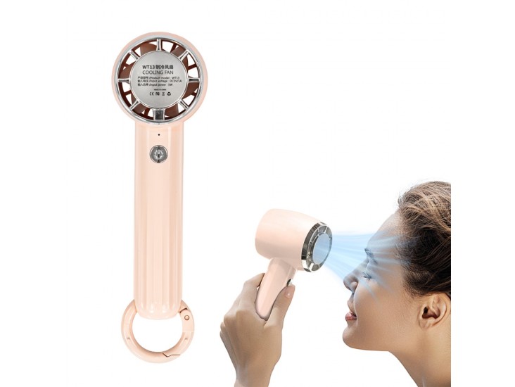 Rico kézi hordozható usb ventilátor 5 W 2000 mAh rózsaszín