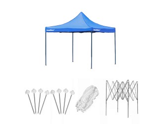 Összecsukható kerti pavilon 3x3 m kék