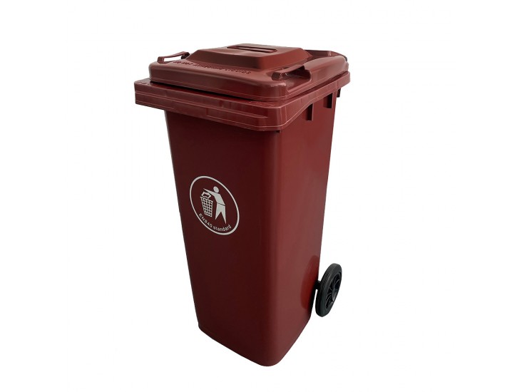 Hulladéktároló 120L barna