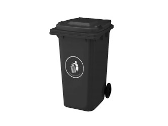 Hulladéktároló 120L fekete