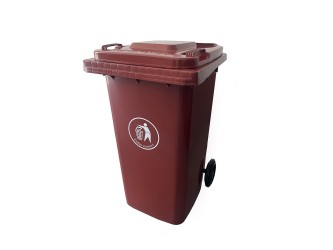 Hulladéktároló 240L barna