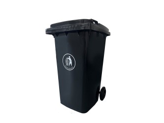 Hulladéktároló 240L fekete