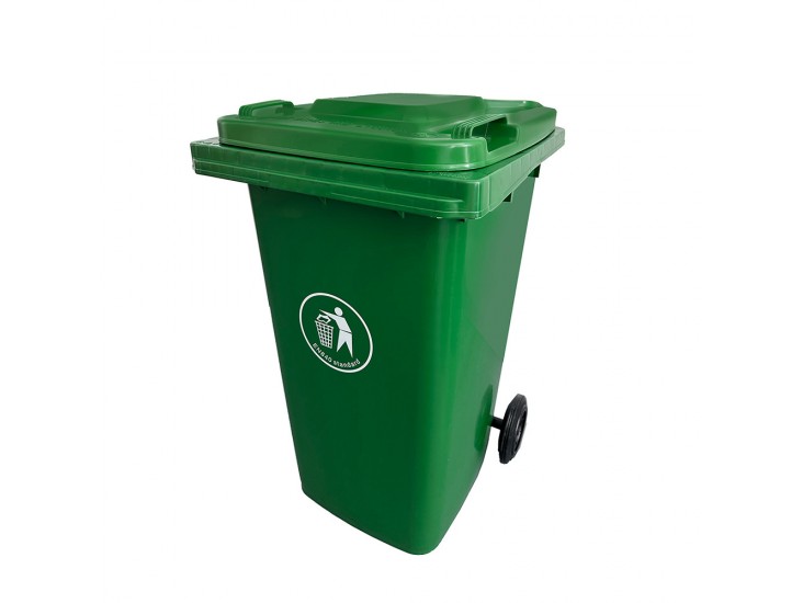 Hulladéktároló 240L zöld