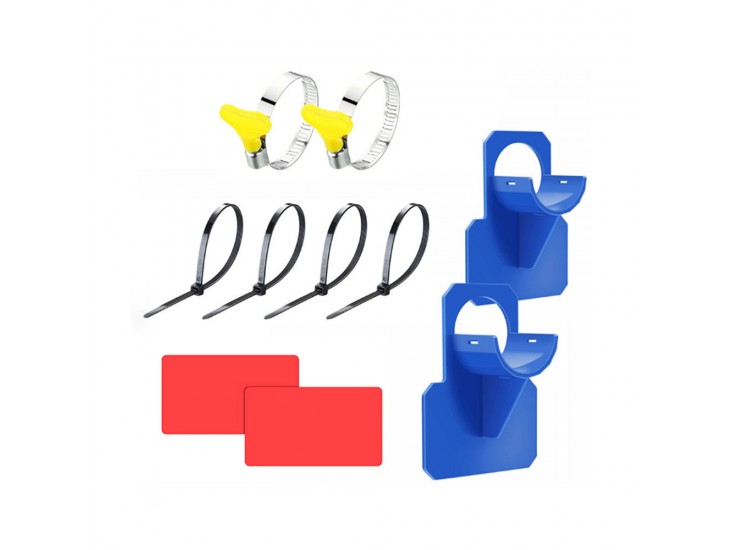 Medencecső tartókonzol 38 mm kék