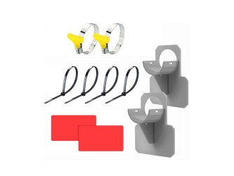 Medencecső tartókonzol 38 mm szürke