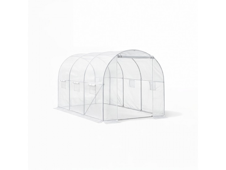 Fóliasátor 200x200x300 cm váz+fólia átlátszó