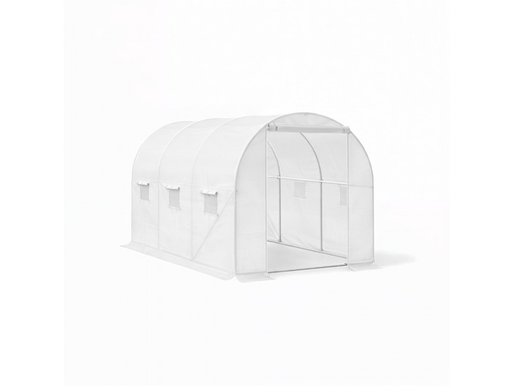 Fóliasátor 200x200x300 cm erősített vázzal+fólia fehér