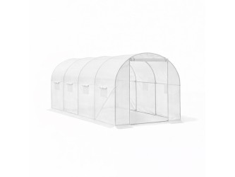 Fóliasátor 200x250x400 cm váz+fólia átlátszó