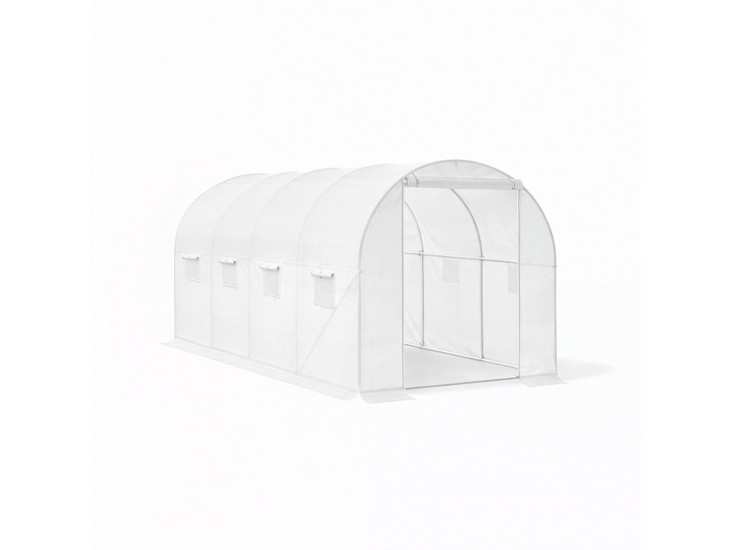 Fóliasátor 200x250x400 cm váz+fólia fehér