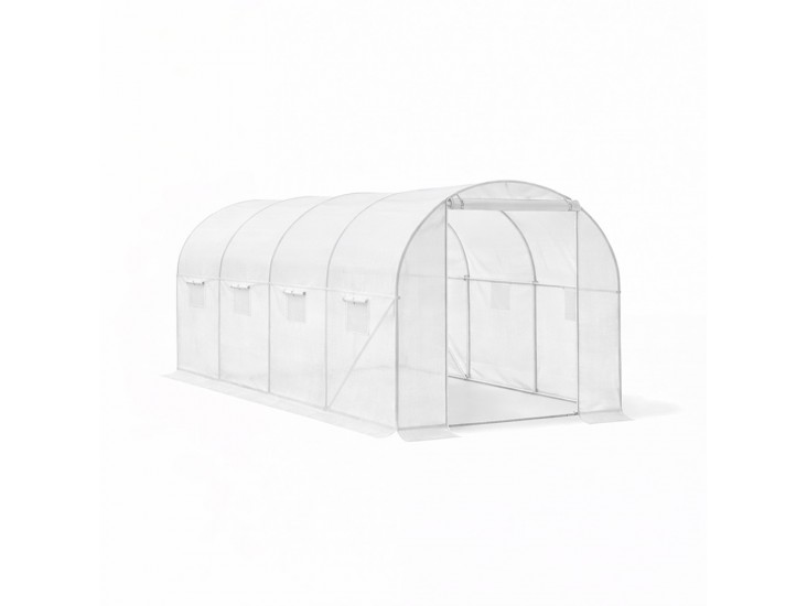 Fóliasátor 200x250x400 cm erősített vázzal+fólia átlátszó