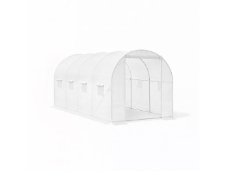 Fóliasátor 200x250x400 cm erősített vázzal+fólia fehér