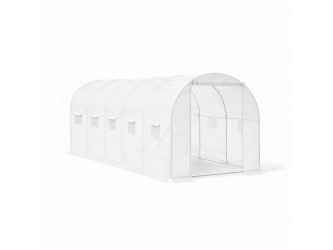 Fóliasátor 200x300x450 cm erősített vázzal+fólia fehér