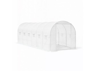 Fóliasátor 200x300x600 cm váz+fólia fehér