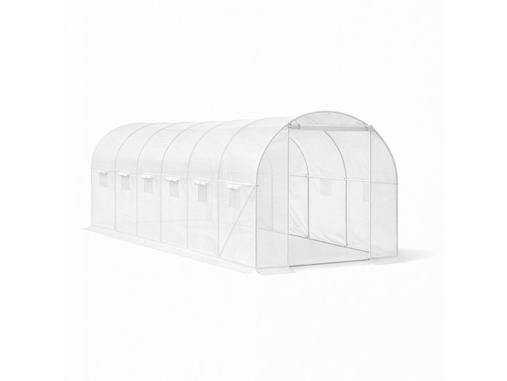 Fóliasátor 200x300x600 cm erősített vázzal+fólia átlátszó