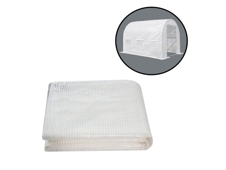 Melegház fólia 200x200x300 cm váz nélkül fehér
