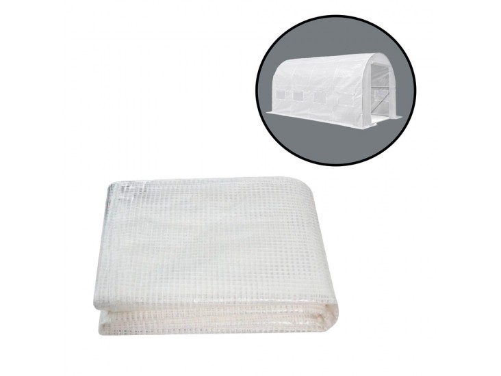 Melegház fólia 200x250x400 cm váz nélkül fehér
