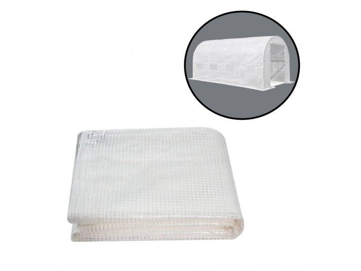 Melegház fólia 200x300x450 cm váz nélkül fehér