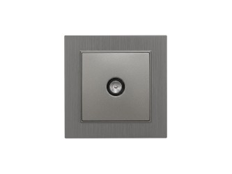 Nova TV csatlakozóaljzat szürke kerettel