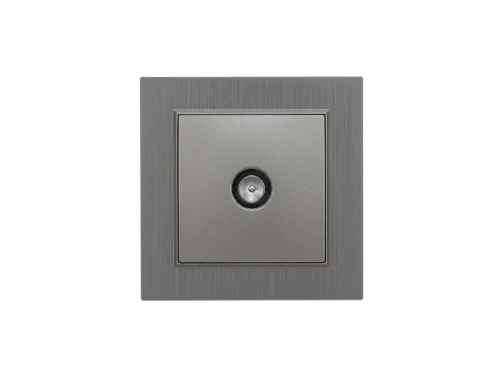 Nova TV csatlakozóaljzat szürke kerettel