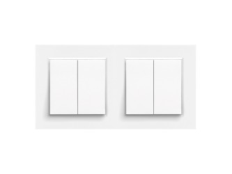 Nova kettős csillárkapcsoló 10A 250V 105 fehér kerettel