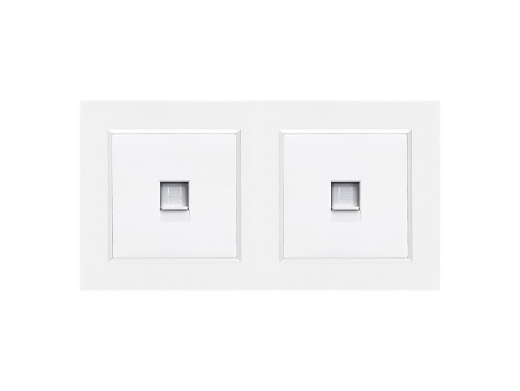 Nova kettős UTP aljzat RJ-45 fehér kerettel