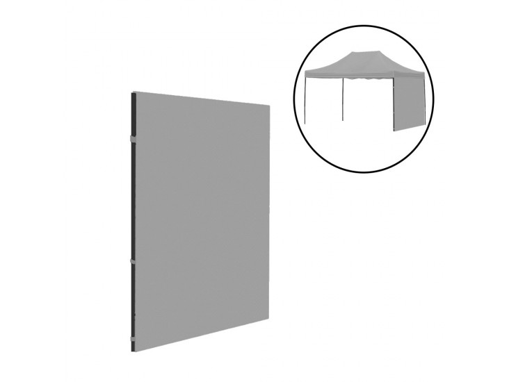 Kerti pavilon oldalfal ponyva 3x4 m szürke