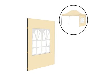 Kerti pavilon ablakos oldalfal ponyva 3x4 m bézs