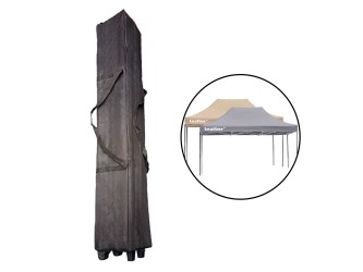 Kerti pavilon táska kerékkel 3x4-3x4,5 m fekete