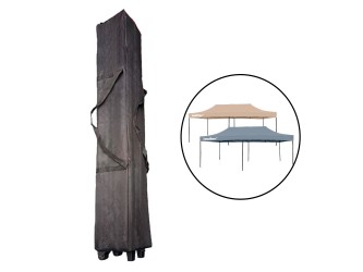 Kerti pavilon táska kerékkel 3x6 m fekete