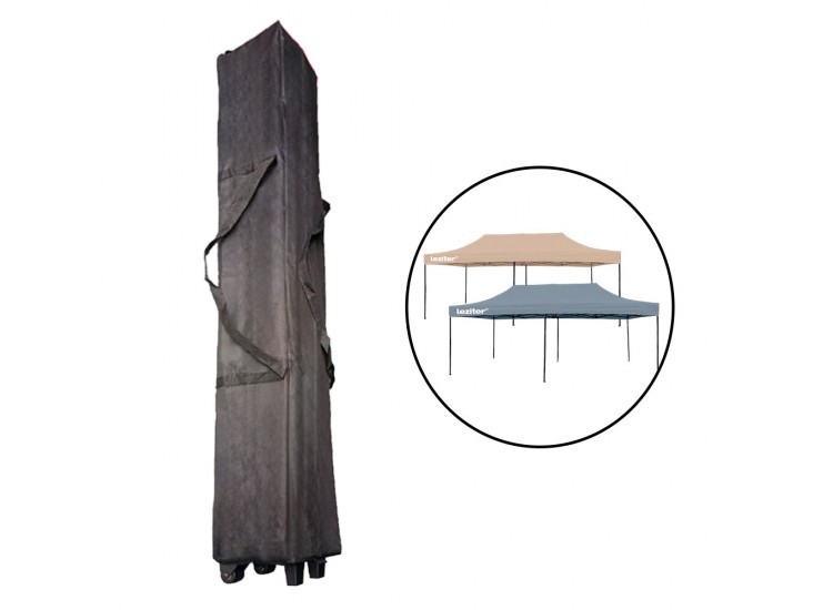 Kerti pavilon táska kerékkel 3x6 m fekete