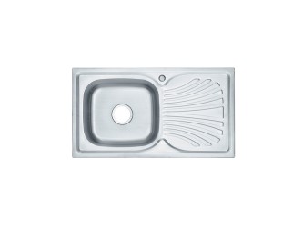 Boli szögletes egy medence + csepegtető rozsdamentes mosogató