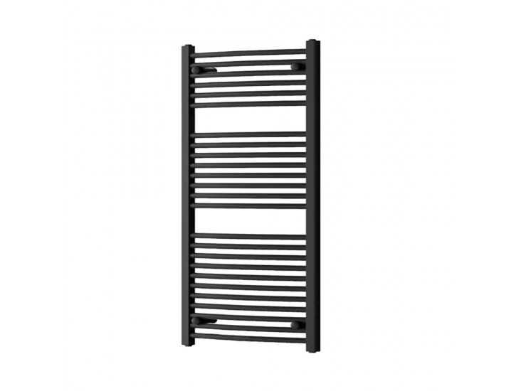 Egyenes törölközőszárító radiátor 1200x600 mm fekete