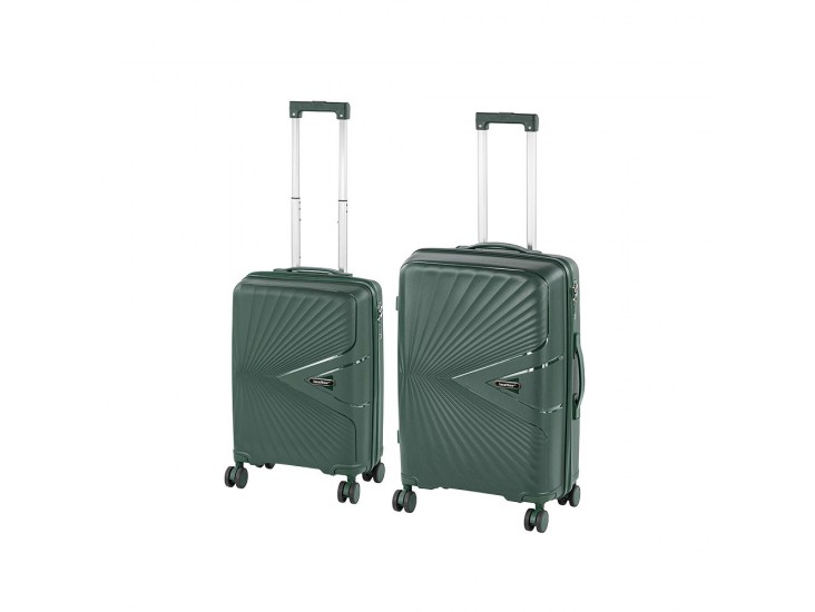 TraveLux Endure II gurulós bőrönd szett sötétzöld