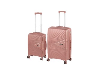 TraveLux Endure III gurulós bőrönd szett rosegold