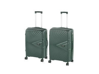 TraveLux Endure IV gurulós bőrönd szett sötétzöld