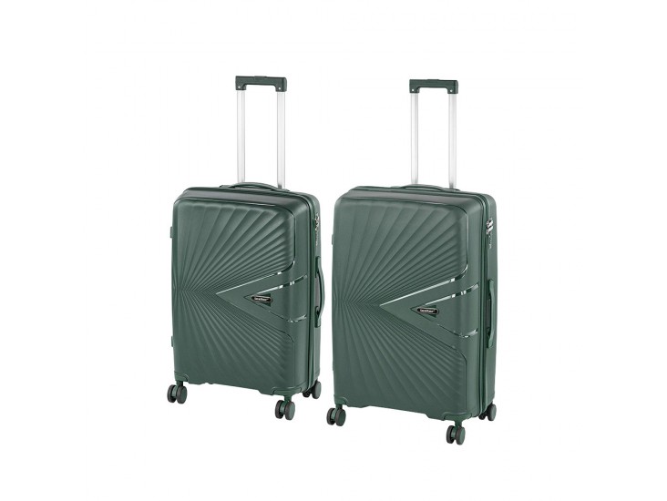 TraveLux Endure IV gurulós bőrönd szett sötétzöld