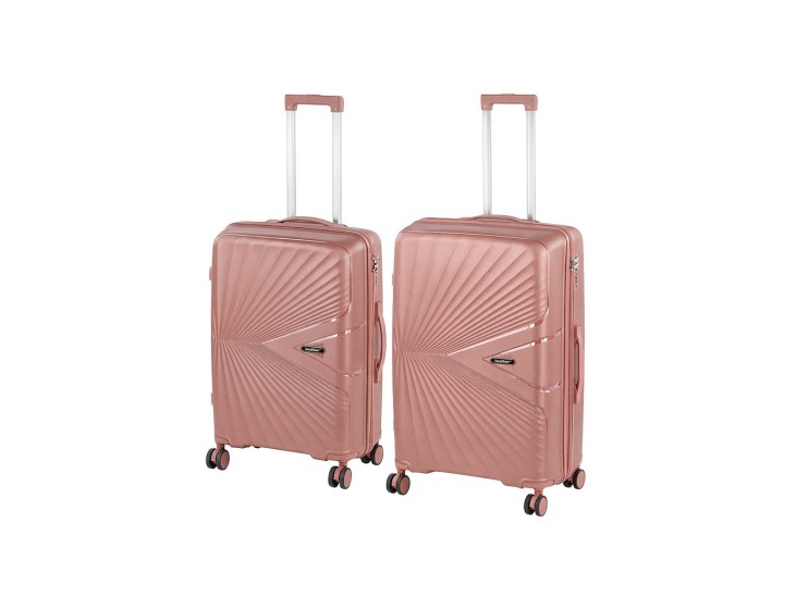 TraveLux Endure IV gurulós bőrönd szett rosegold