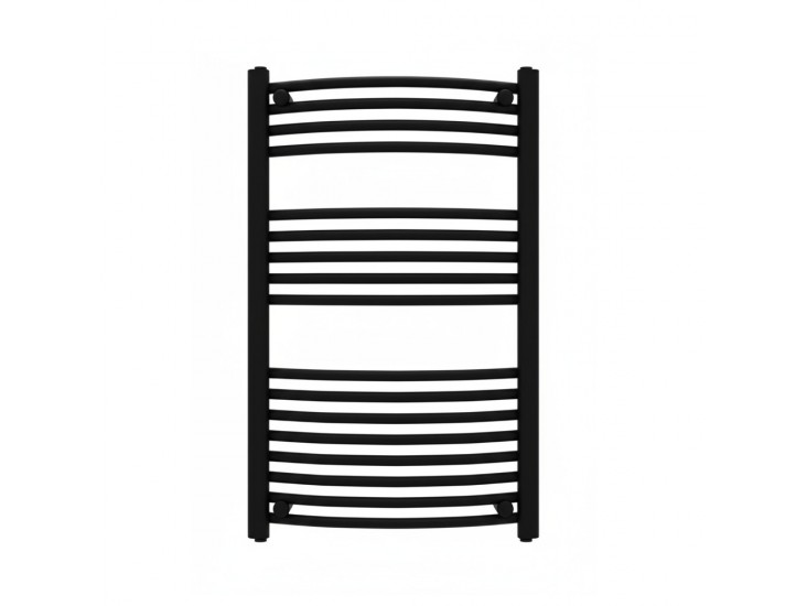 Íves törölközőszárító radiátor 1000x500 mm fekete