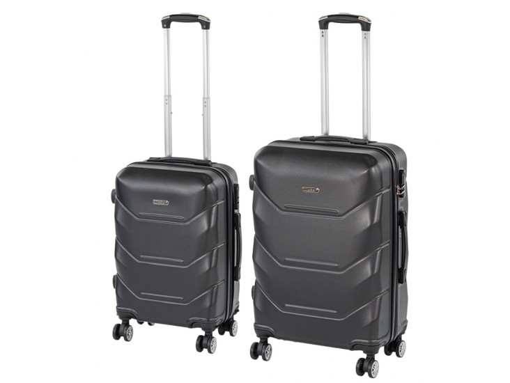 TraveLux Max V gurulós bőrönd szett fekete