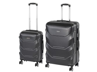 TraveLux Max VI gurulós bőrönd szett fekete