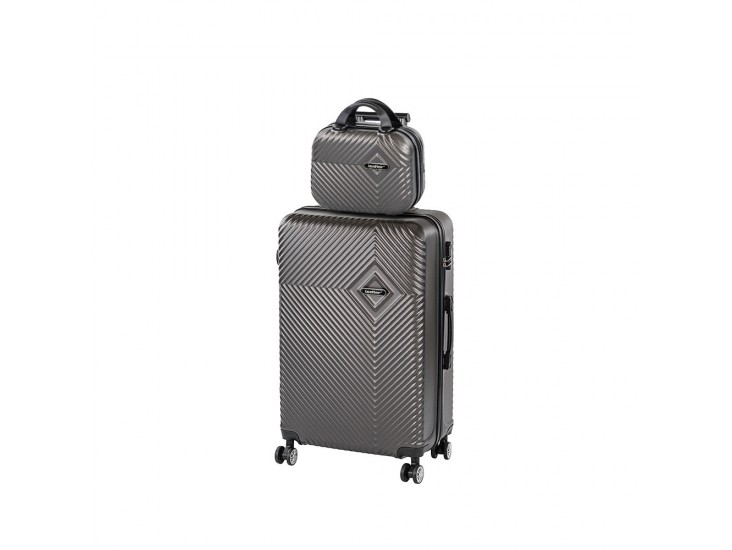 TraveLux Pro V gurulós bőrönd szett szürke