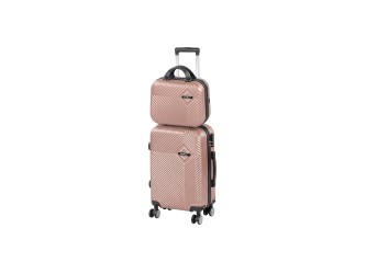 TraveLux Pro VI gurulós bőrönd szett rosegold