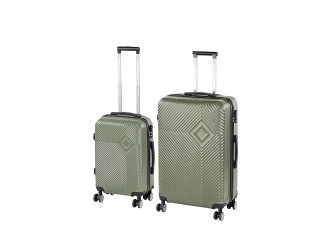 TraveLux Pro X gurulós bőrönd szett olajzöld