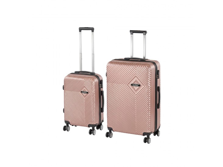 TraveLux Pro X gurulós bőrönd szett rosegold
