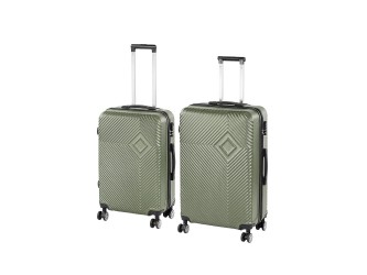 TraveLux Pro XI gurulós bőrönd szett olajzöld