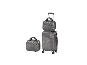 TraveLux Pro XII gurulós bőrönd szett szürke